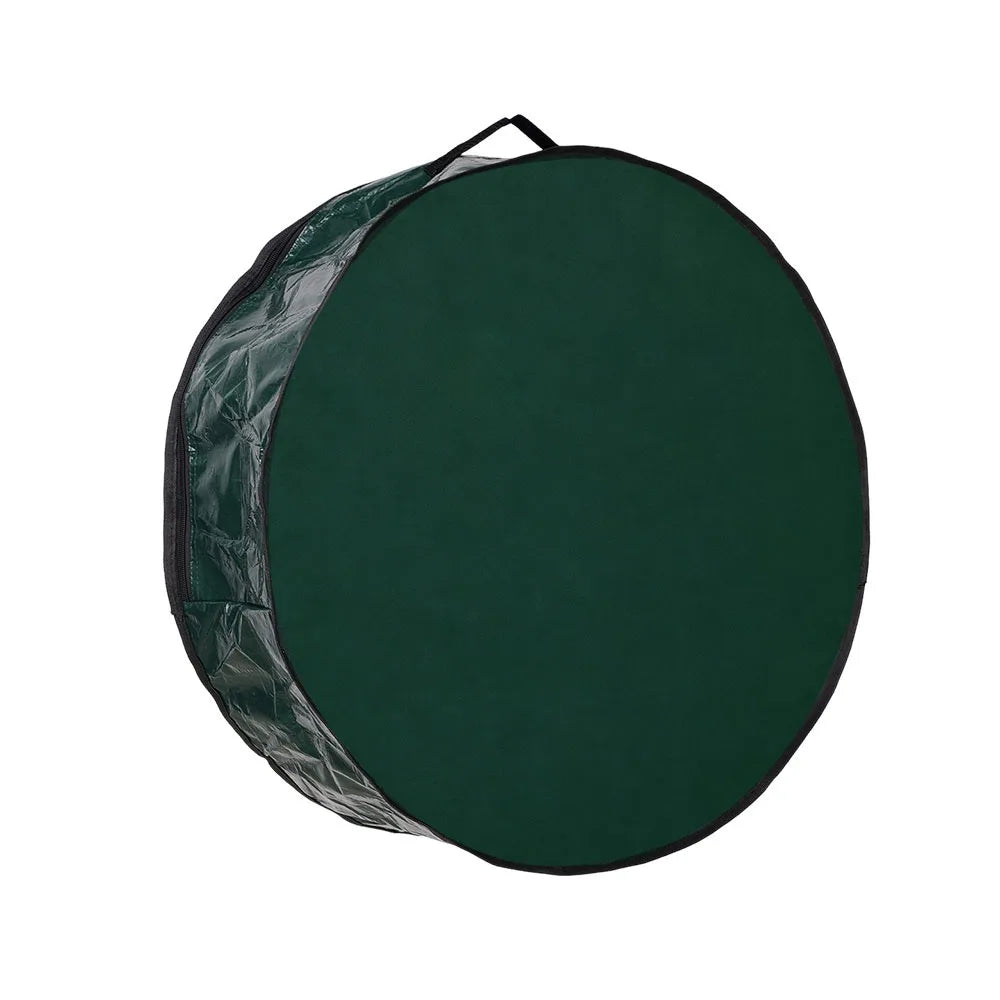Waterproof Christmas Wreath Storage Bag | Round Zipper PVC