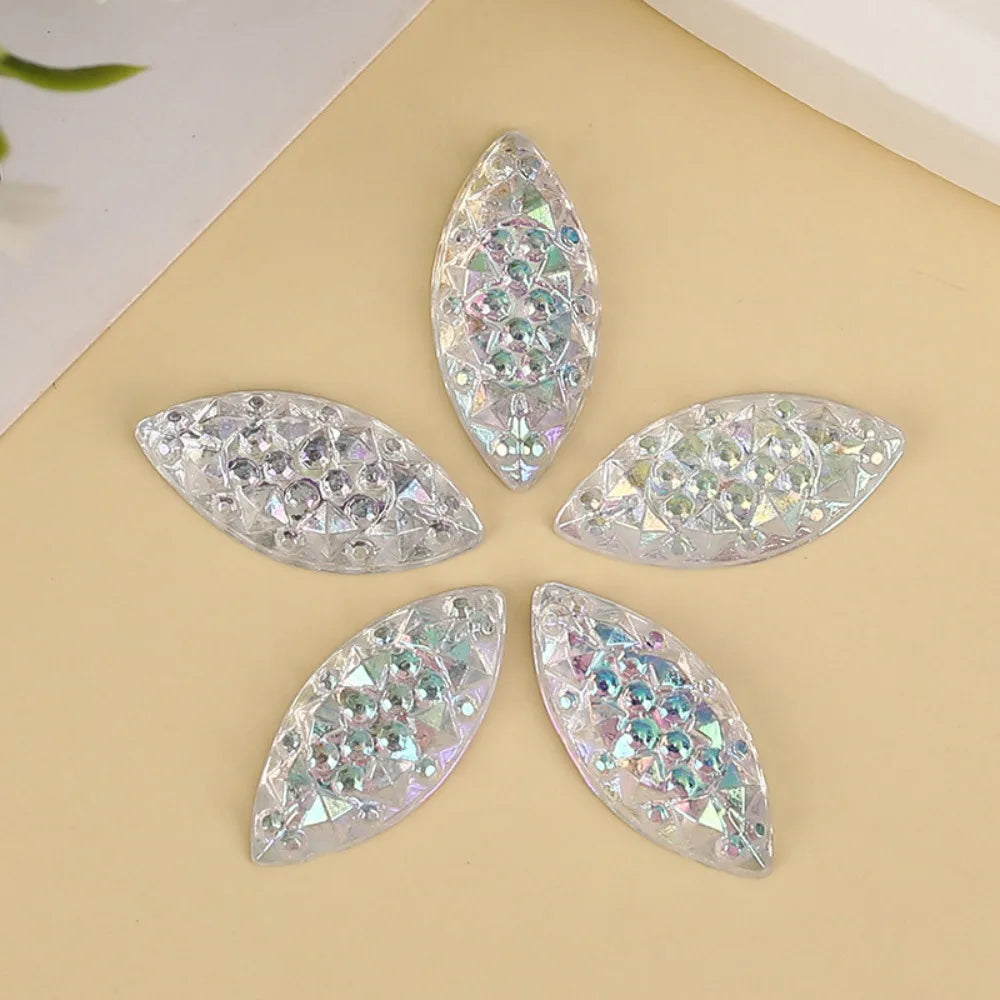 Teardrop Resin Rhinestone Cabochons – ~750 Pcs Druzy Flatback