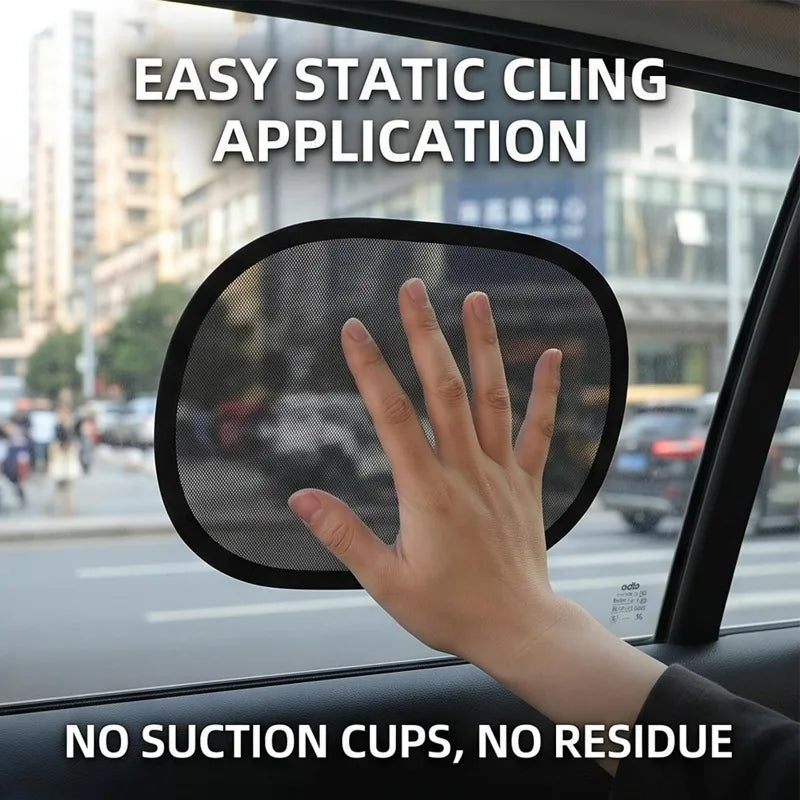 2-Pack Car Side Window Sunshade – UV Block Mesh Cover
