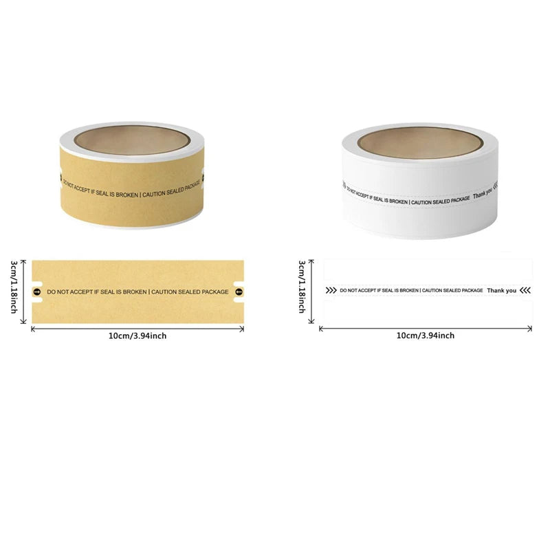 Tamper-Proof Security Sealing Stickers 100pcs Roll 3×10cm