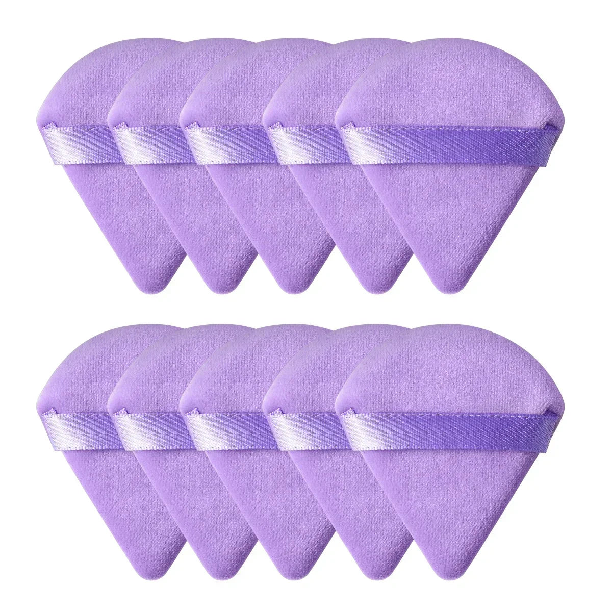 Triangle Velvet Powder Puff Set – Mini Makeup Sponge 10/20 Pcs