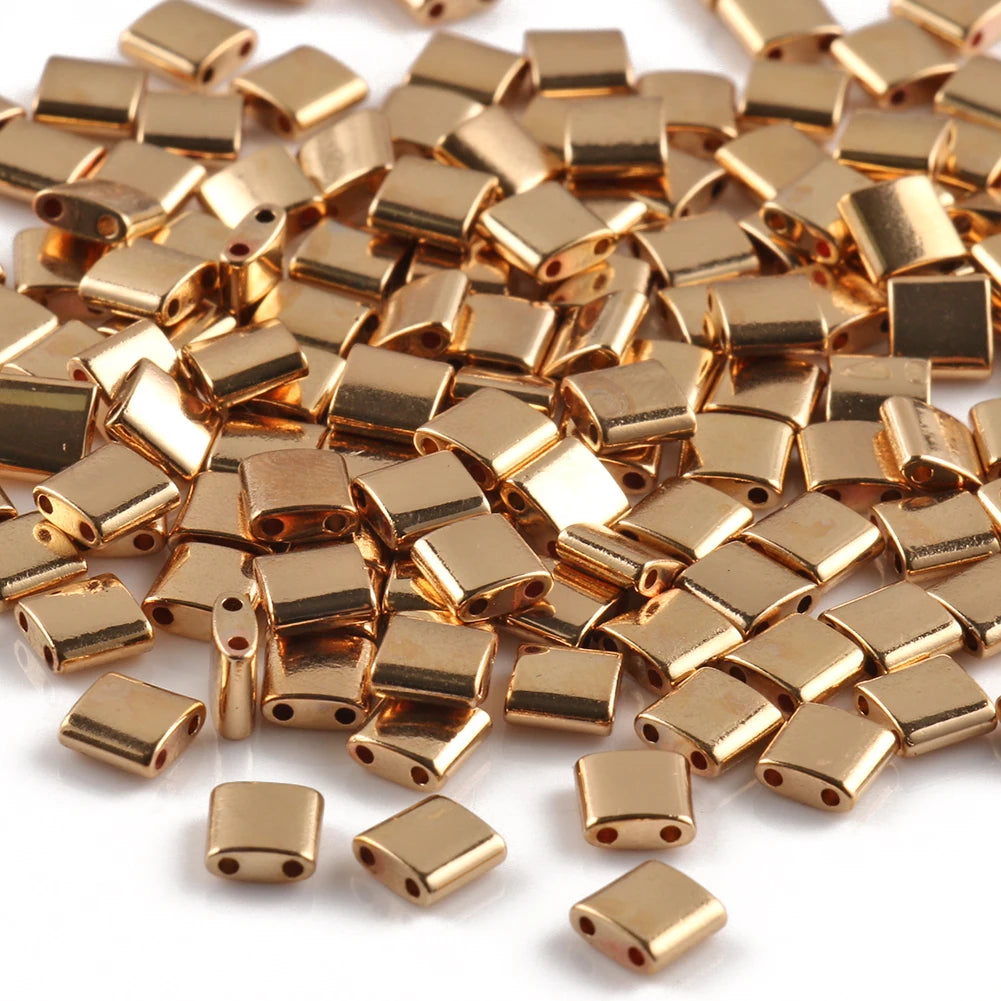 Two Hole Glass Seed Beads 5mm – DIY Jewelry Making 5g Pack