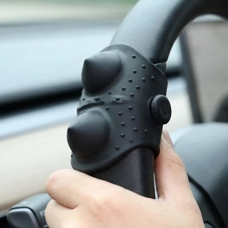 Steering Wheel Alignment Marker & Non-Slip Silicone Grip Wrap