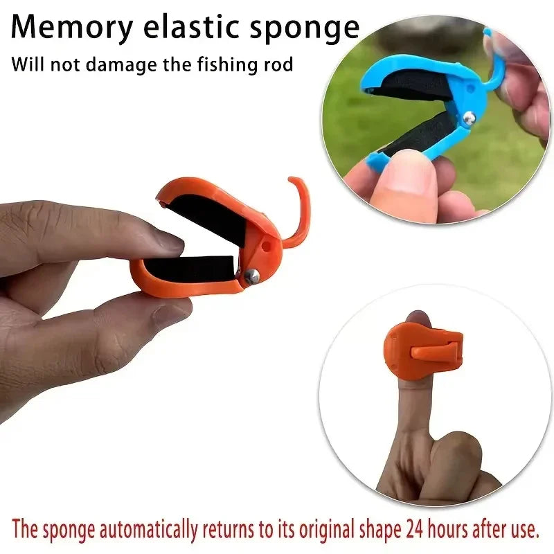 Wall Mount Fishing Rod Holder Clips – 2-Pack Pole Fixer Straps