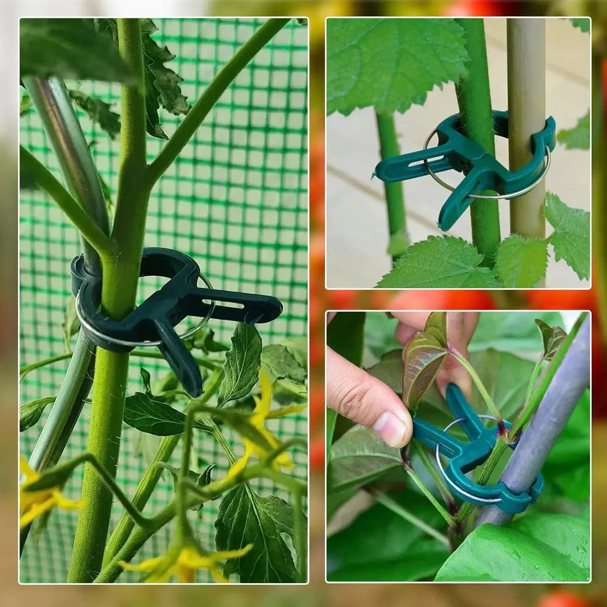 Reusable Plant Support Clips for Vines, Flowers & Seedlings