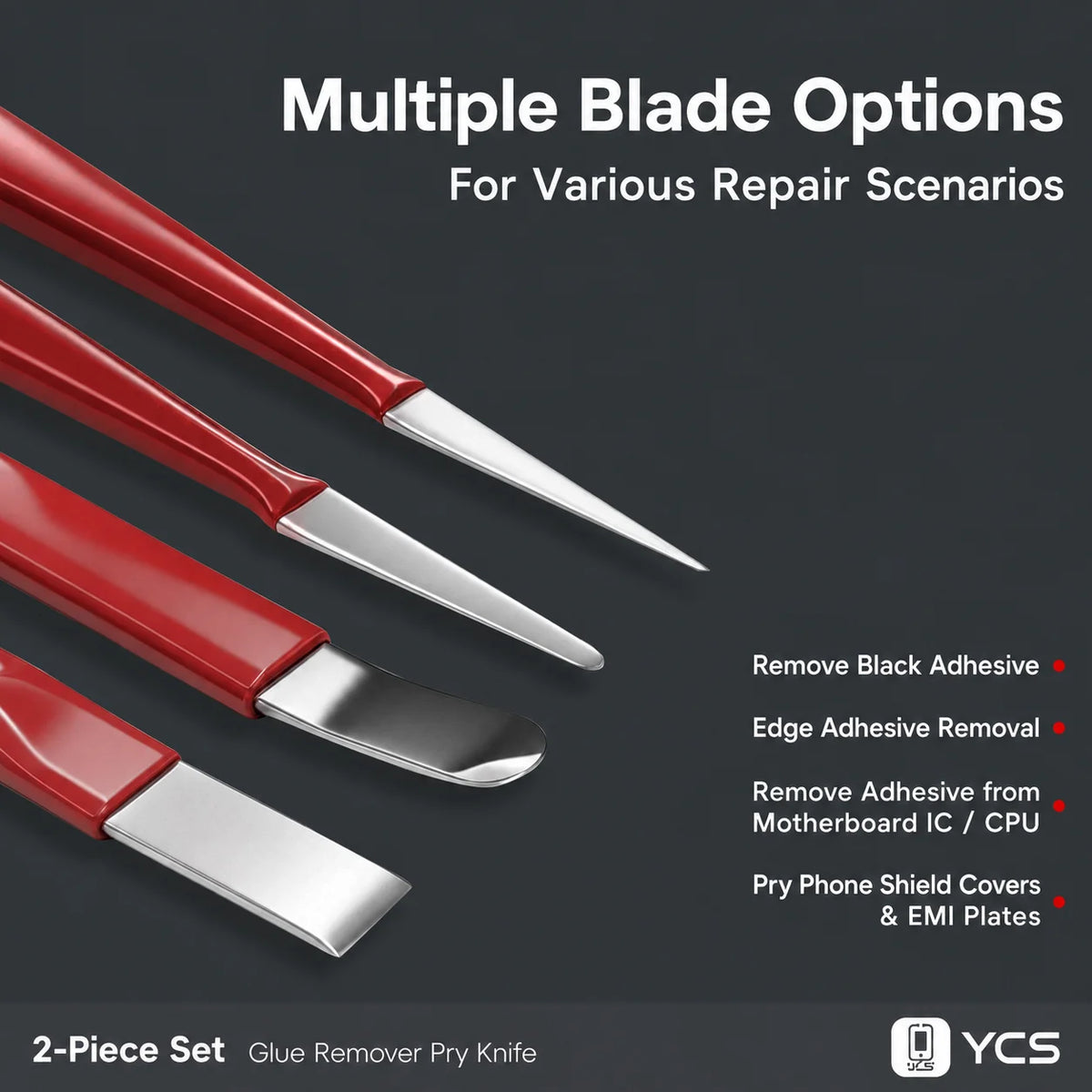 YCS BQ-03 Non-Magnetic Pry Knife Set – CPU IC Glue Remover