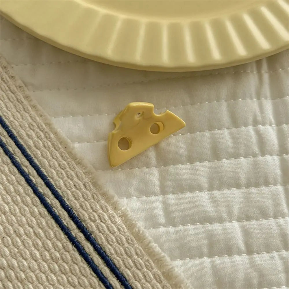 Yellow Cheese Hair Claw Clip – Cute Plastic Triangle Hairpin