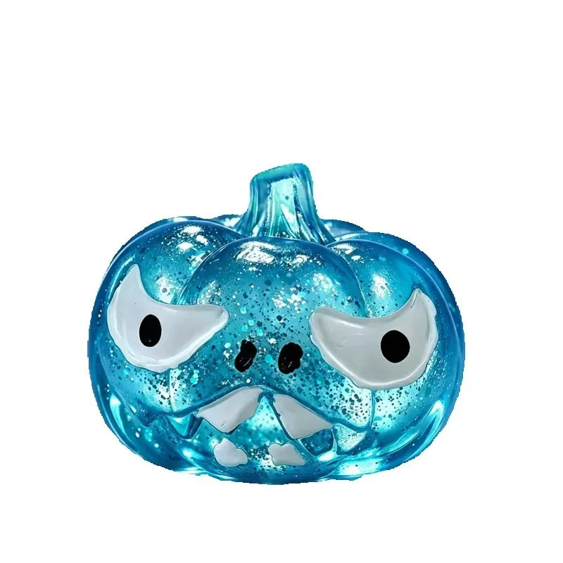 Halloween Pumpkin Skull Squeezing Toy – Sparkling Fidget Fun