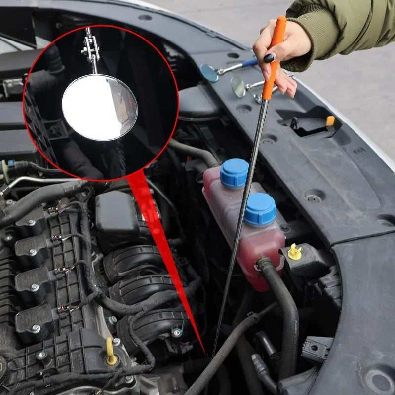 Telescoping Inspection Mirror 360° Rotating Extendable Tool