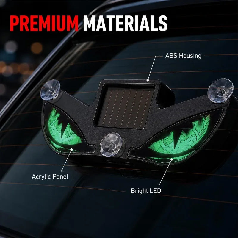 Solar Demon Eye Car Warning Light – Flashing LED Signal Lamp