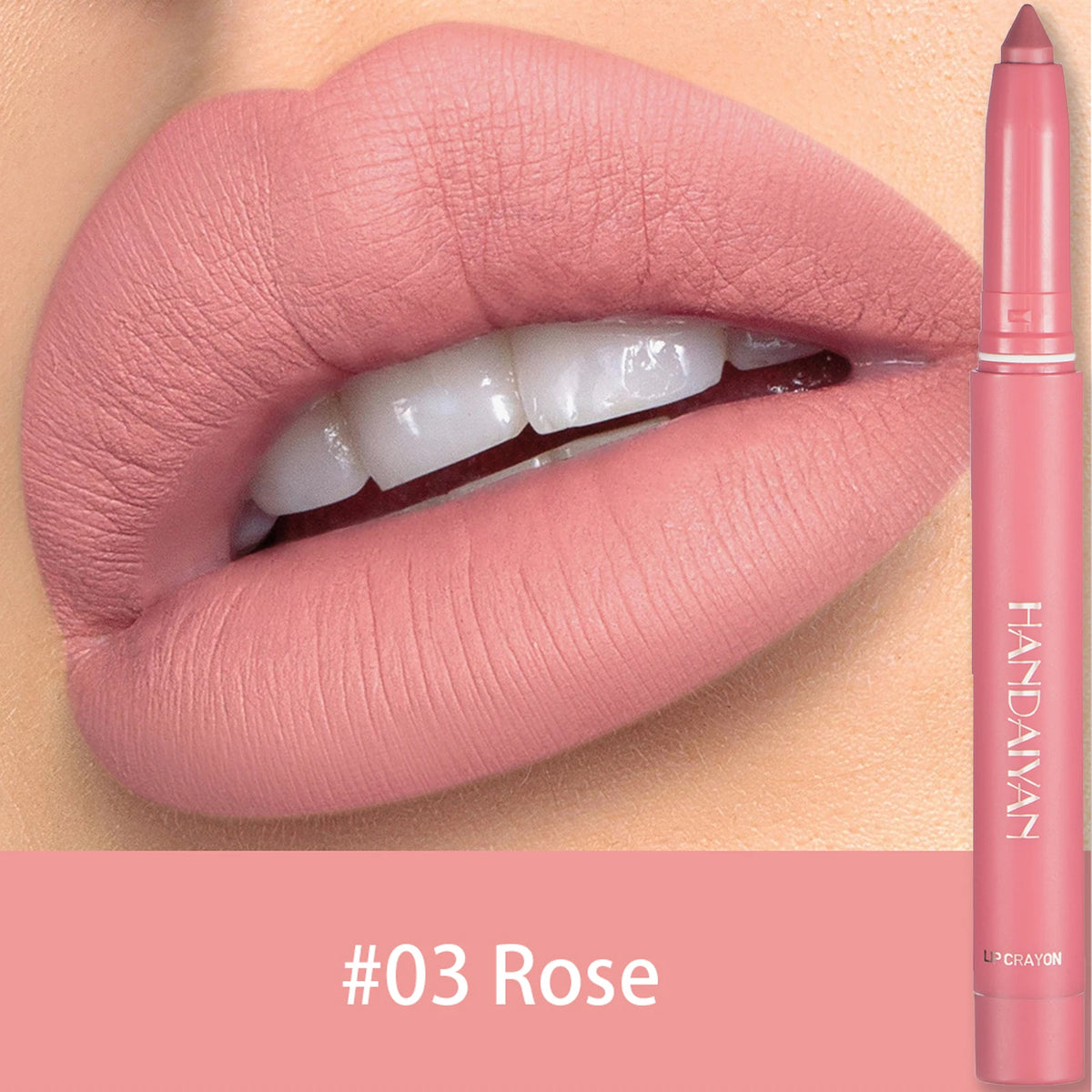 Waterproof Matte Lip Liner Pencil – 12 Shades | Long-Lasting