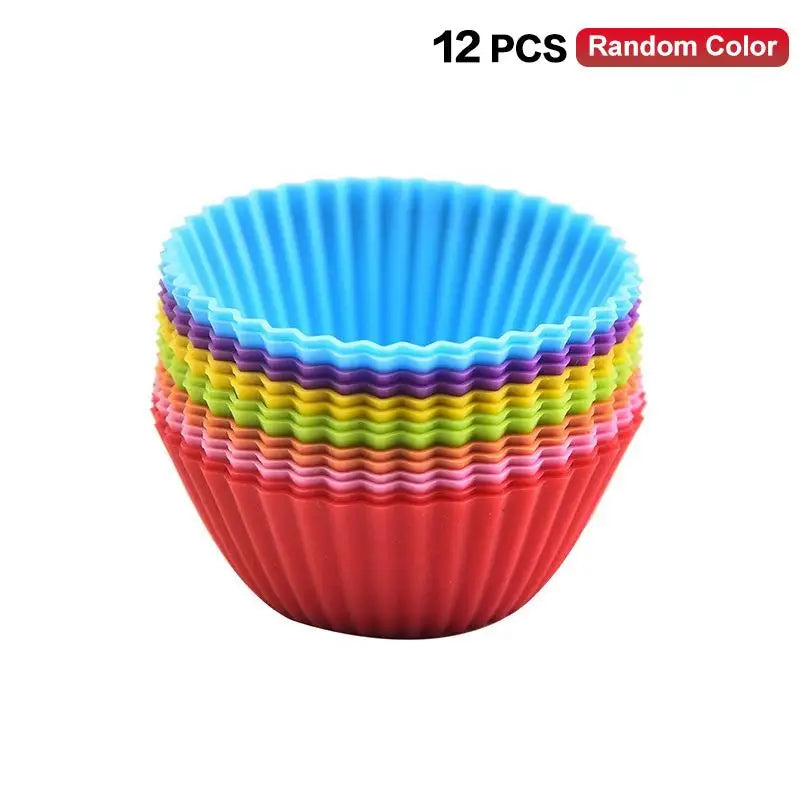 Silicone Bento Lunch Box Dividers – 12/24 Pcs Colorful Cups