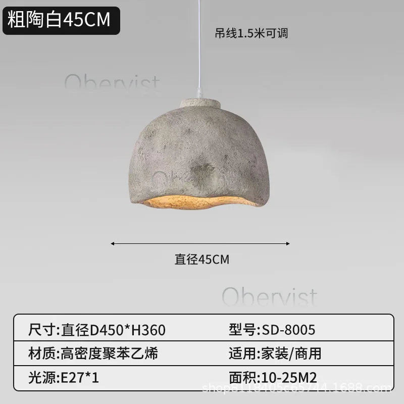 Wabi Sabi Pendant Light | Dimmable E27 LED Ceiling Fixture