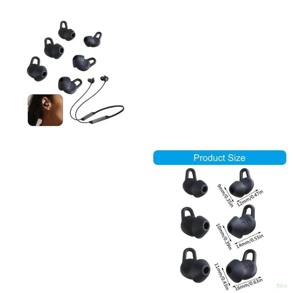 Silicone Earbud Tips for Freelace Pro2 – 4-Size Set