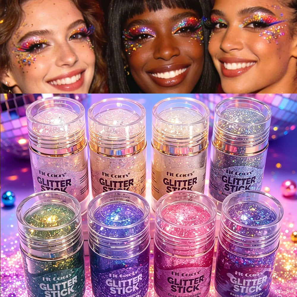 Mermaid Star Sequin Glitter Gel Stick – Body, Hair & Face