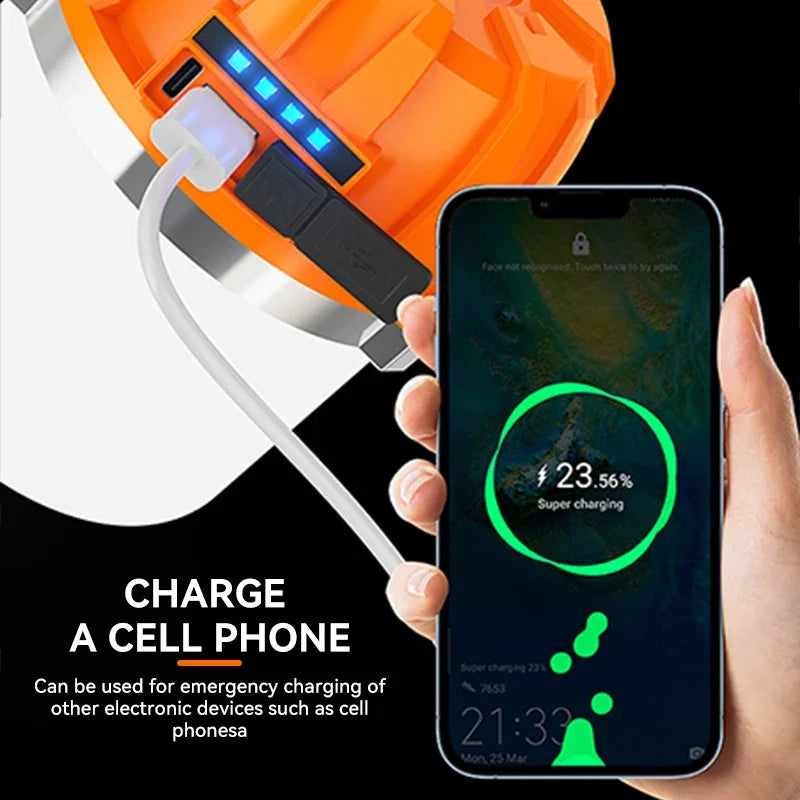 USB Rechargeable LED Camping Lantern | Power Bank & 4 Modes