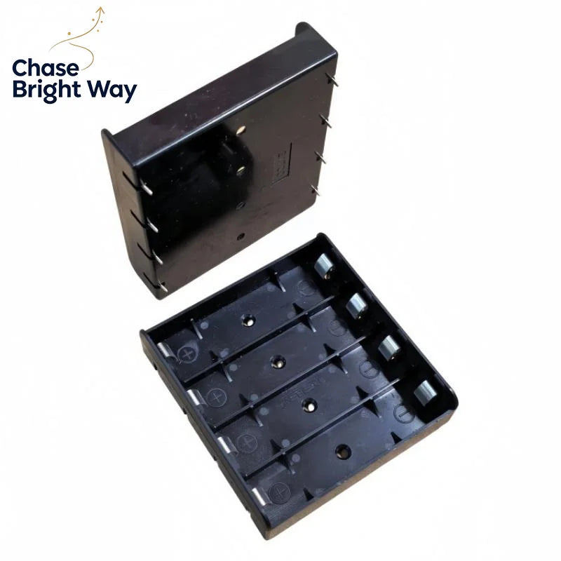 Nickel-Plated 21700 1–4S Battery Holder | DIY PCB Battery Box