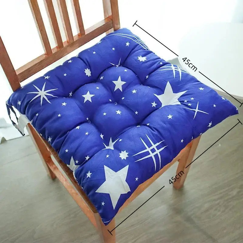 Washable Square Seat Cushion – Thick Padded Cartoon Chair Pad