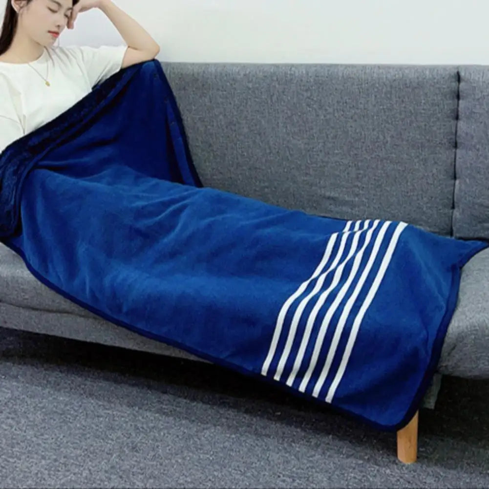 Wearable Plaid Blanket Shawl Wrap with Buttons | Fleece Throw