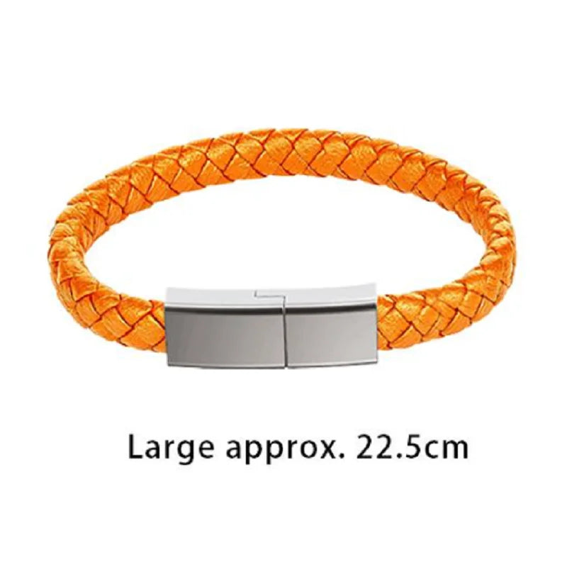 USB-C Bracelet Charging Cable – 240W Fast Charge Wearable Cord