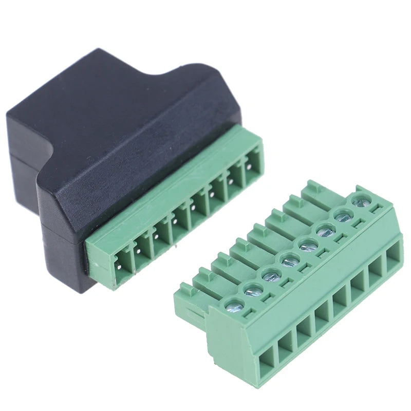 RJ45 to Screw Terminal Adapter – 8-Pin Female CCTV DVR