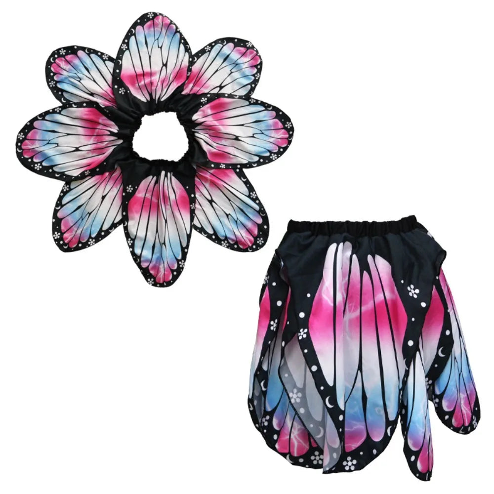 Kids Butterfly Wings Cape – Chiffon Costume Shawl for Parties