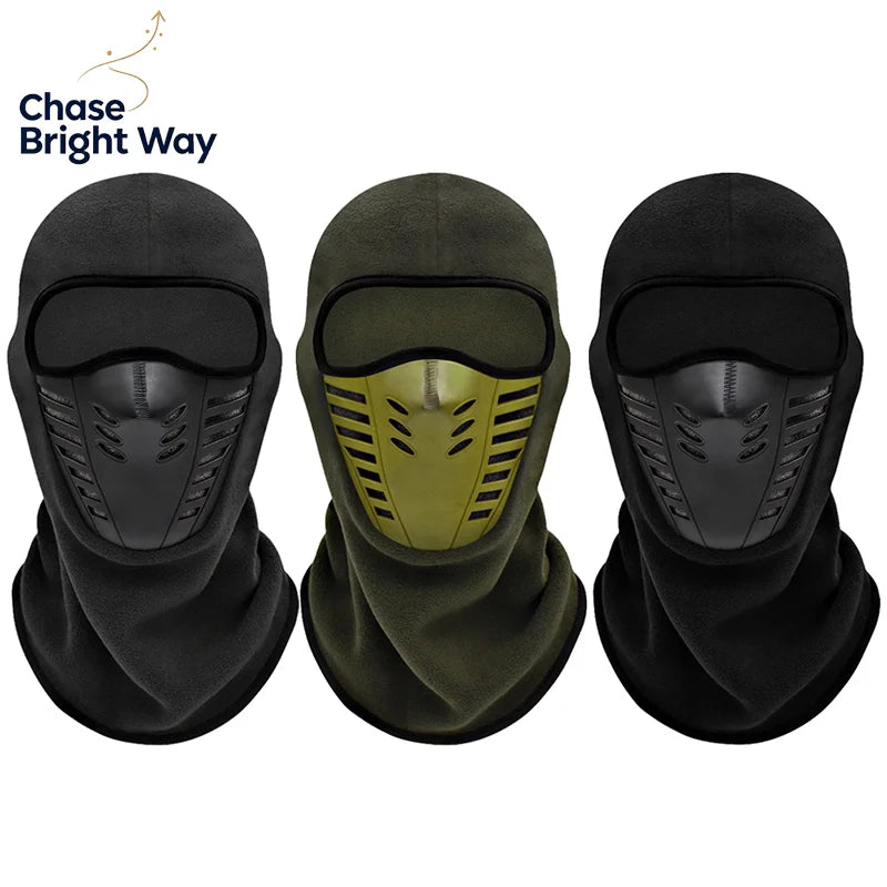 Winter Fleece Motorcycle Face Mask – Windproof Ski Neck Cover
