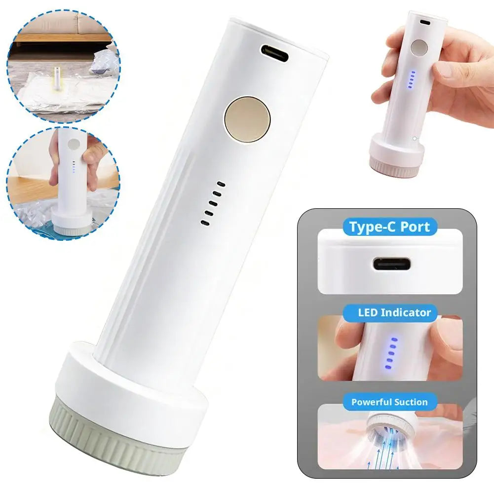 Portable Cordless Electric Vacuum Pump for Storage Bags