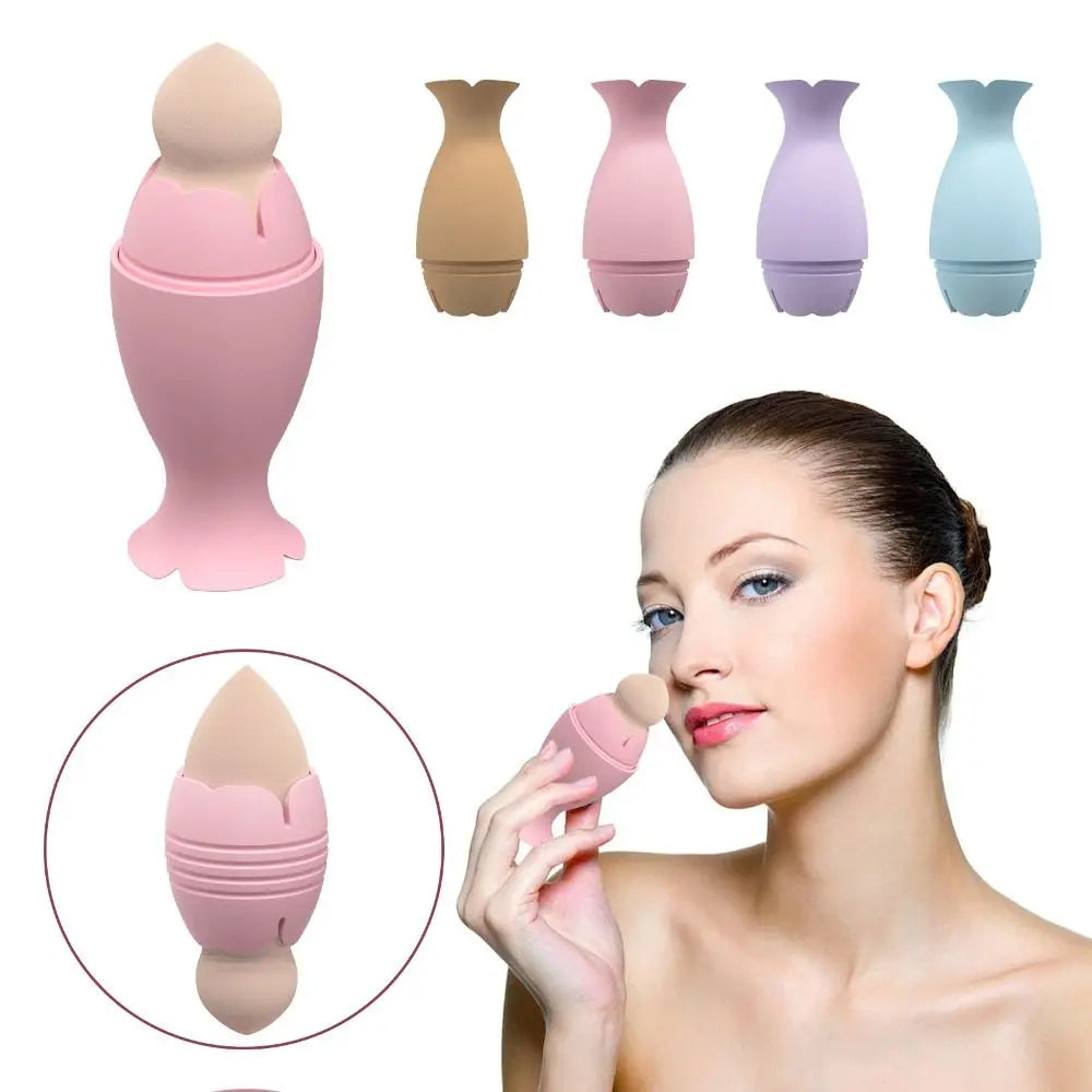 Silicone Makeup Sponge Holder – Travel Beauty Egg Case