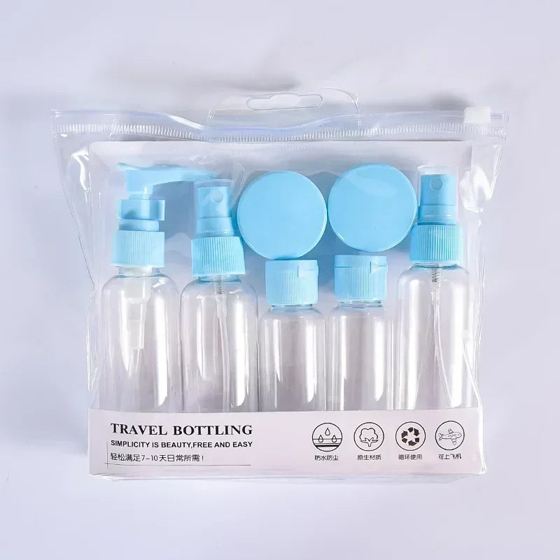 Travel Refillable Bottle Set – Portable Toiletry & Skincare Kit
