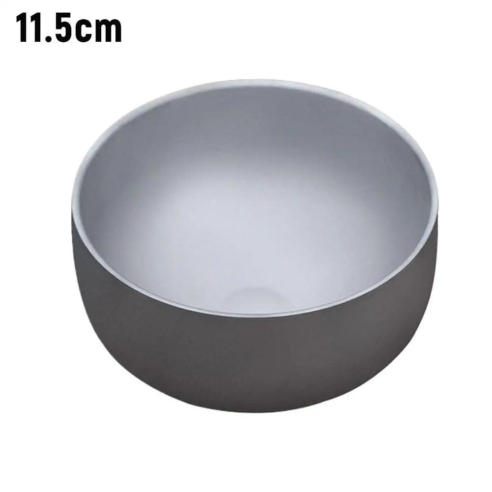 Titanium Alloy Camping Bowl – Ultralight Double Wall Outdoor Bowl