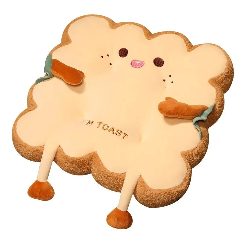 Toast Shaped Memory Foam Seat Cushion – Chair & Floor Pad