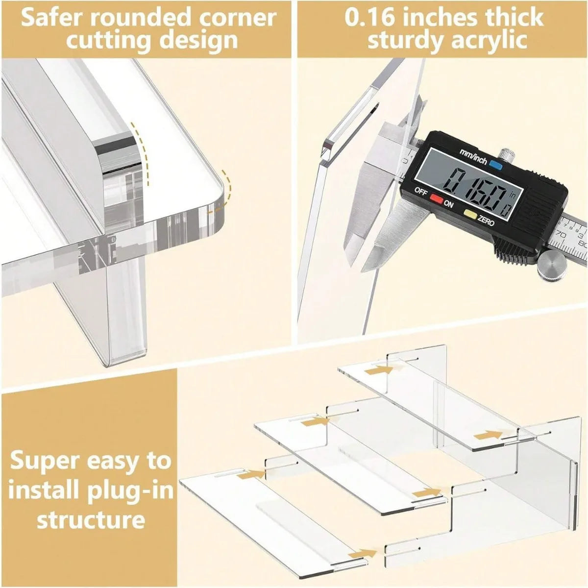 Acrylic Tiered Display Stand for Blind Box Figures | SAMMY