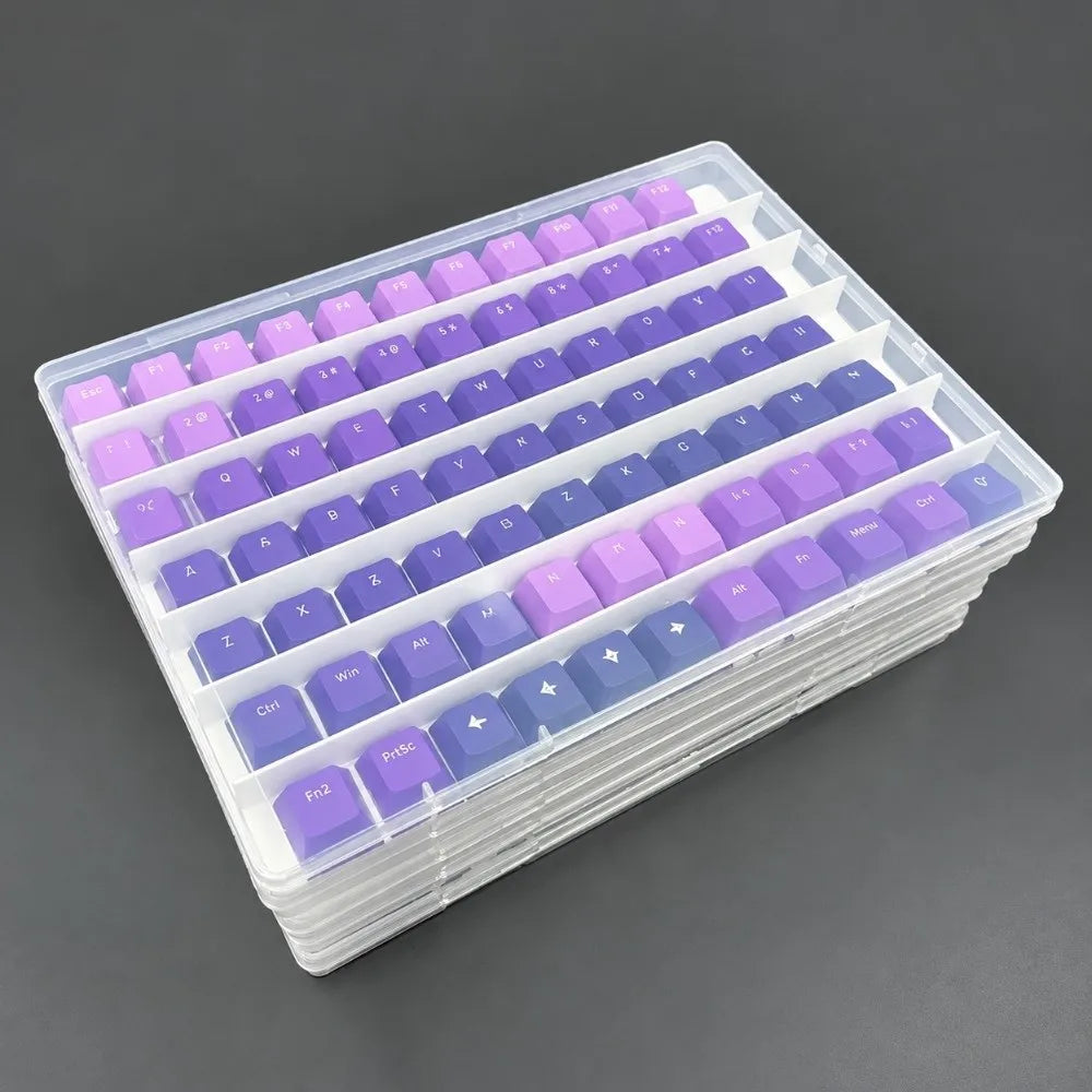 Transparent Keycap Storage Box | Dustproof Organizer & Dividers