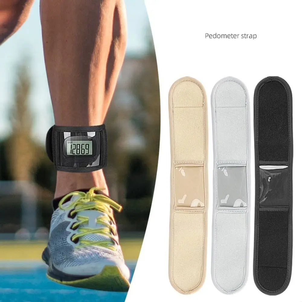 Waterproof Pedometer Ankle Strap | Adjustable Step Counter Band