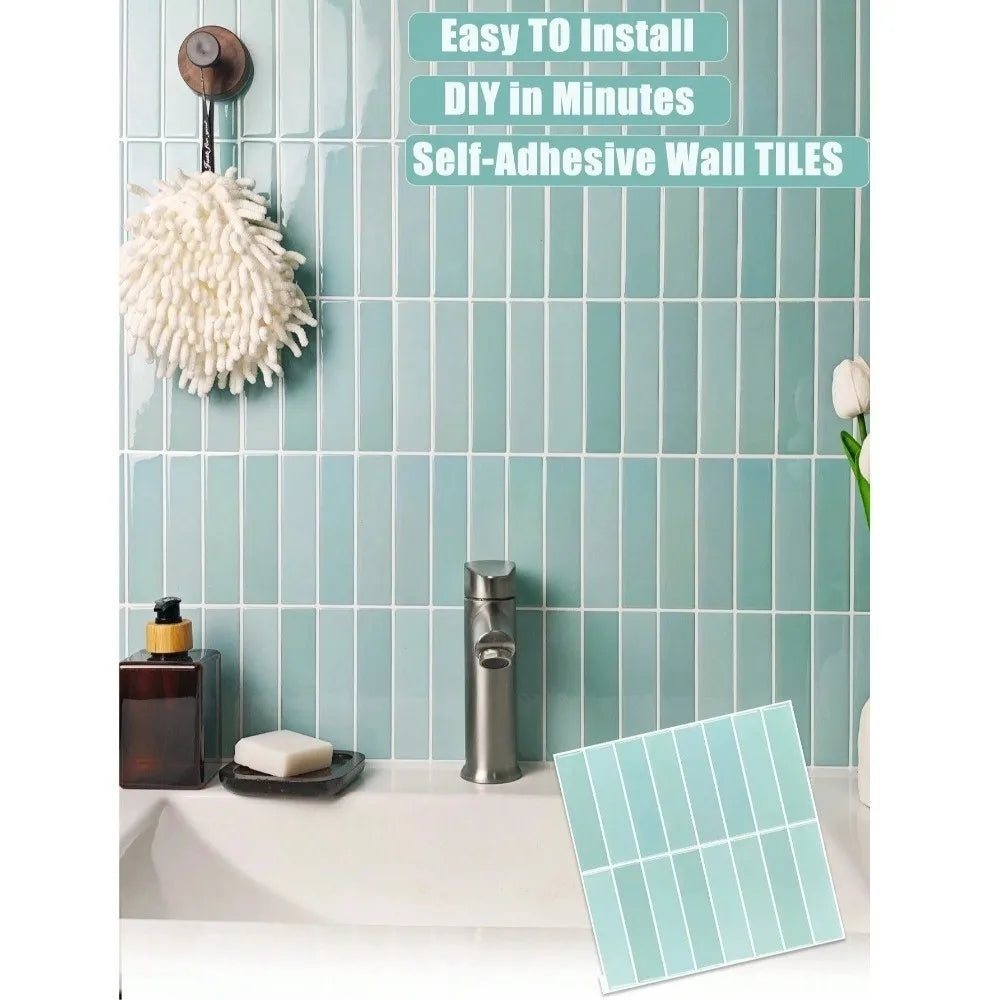 Self-Adhesive PVC Tile Stickers – Waterproof Wall & Floor Decal