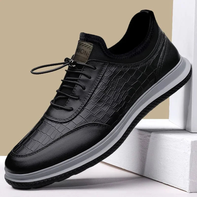 Men's Leather Moccasin Loafers | Soft Sole Non-Slip Casual Shoes