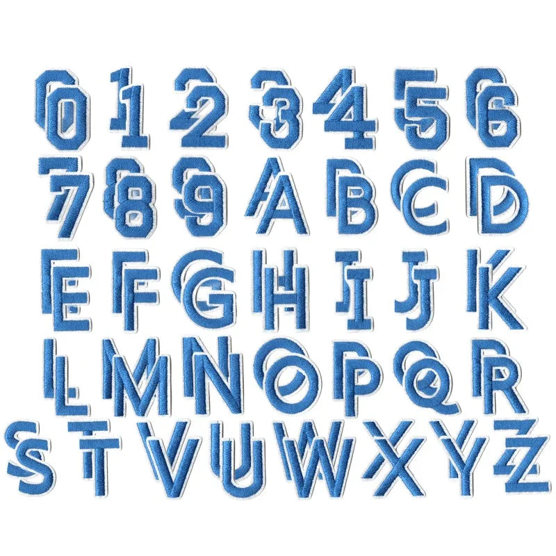 72-Piece Iron-On Letter & Number Patches – Full A-Z, 0-9 Set