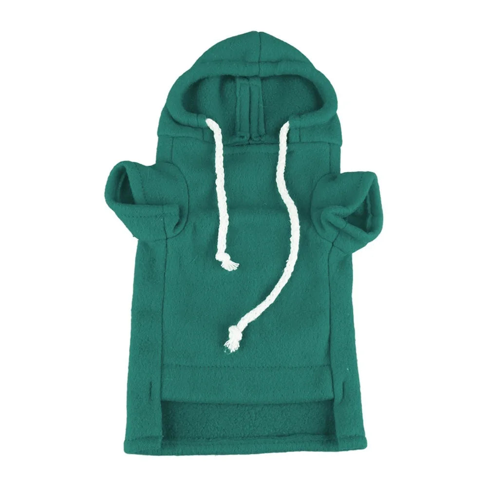 Ferret Hoodie Sweatshirt – Warm Polyester Small Pet Outfit