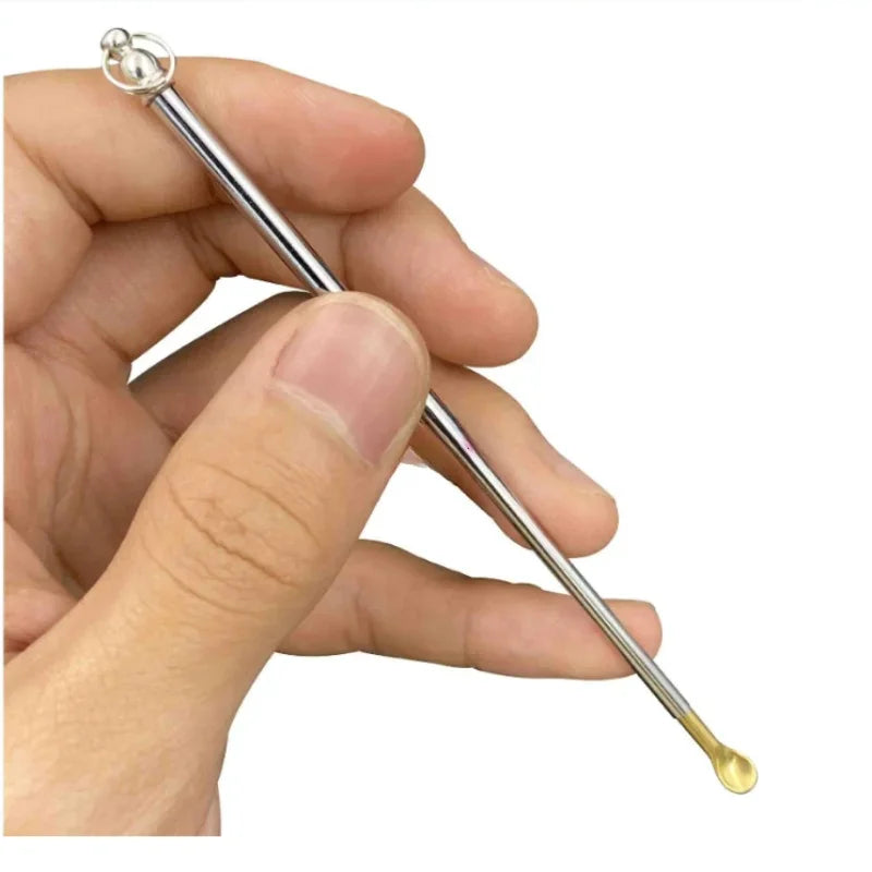 Scalable Brass Ear Wax Curette with Keyring – Copper Ear Spoon