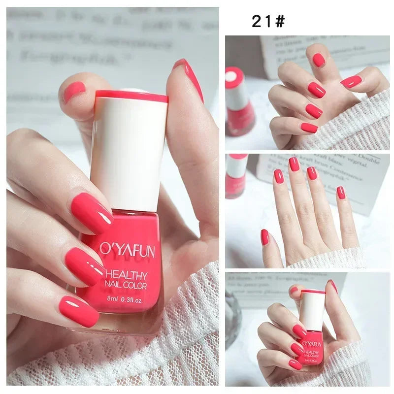 40 Autumn Brown Shades Water-Based Peel Off Gel Nail Polish