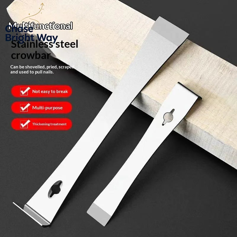 Stainless Steel Pry Bar Scraper & Nail Puller – Multi-Purpose