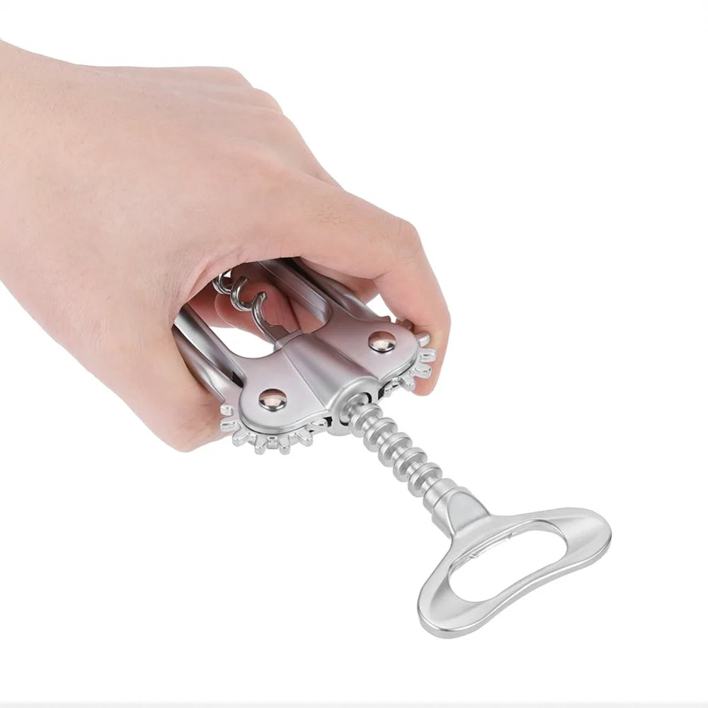Zinc Alloy Wine & Beer Bottle Opener – Ergonomic Corkscrew