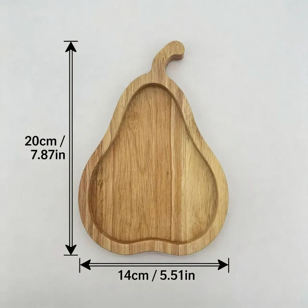 Squirrel Wooden Snack Tray – 2-Compartment Serving Platter
