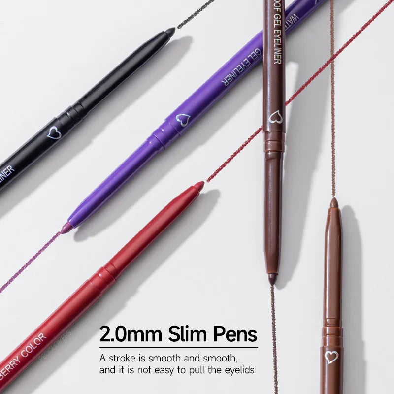 Waterproof Eyeliner Pencil – Brown, Black & Blue Long-Lasting