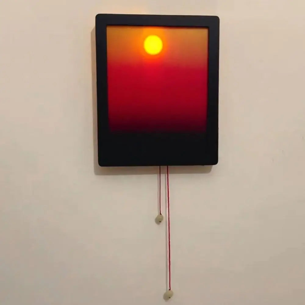 Sunset Pull Rope LED Wall Lamp – 3-Level Dimmable Night Light