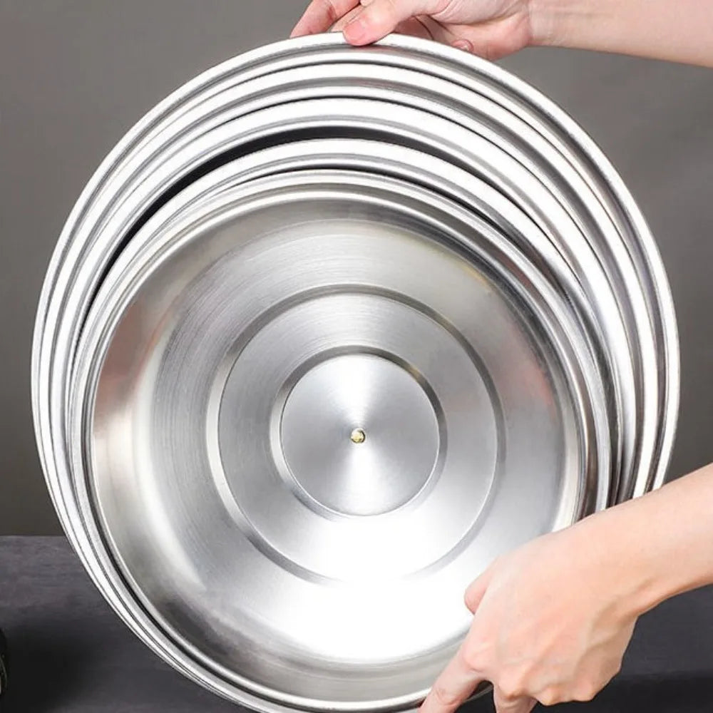 Stainless Steel Pot Lid 28–40cm | Universal Round Pan Cover