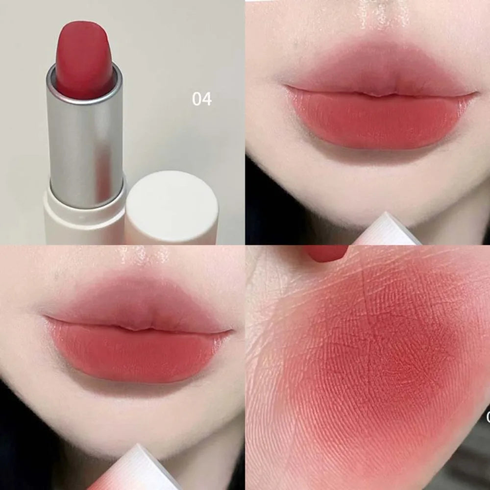 Velvet Mist Matte Lipstick – High-Pigment Silky Fog Finish