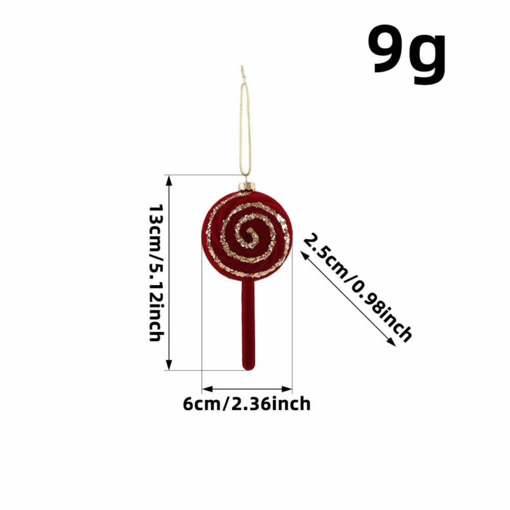 Red Flocked Velvet Christmas Ornaments – Glitter Trim Multi-Shape