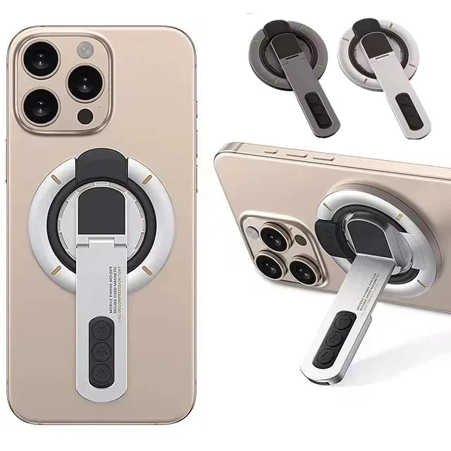 Magnetic Finger Ring Phone Holder – 360° Rotating Stand & Grip